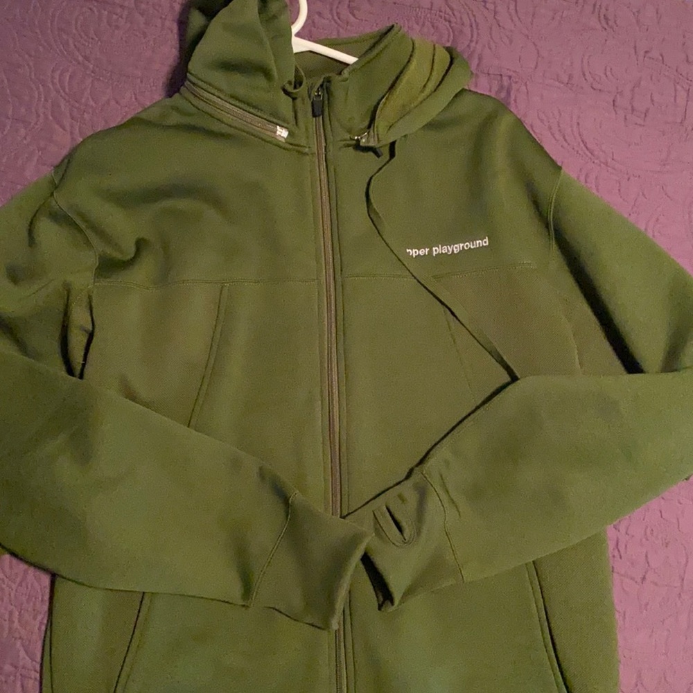 Navy green sweater